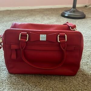 Red kate spade cross body bag
